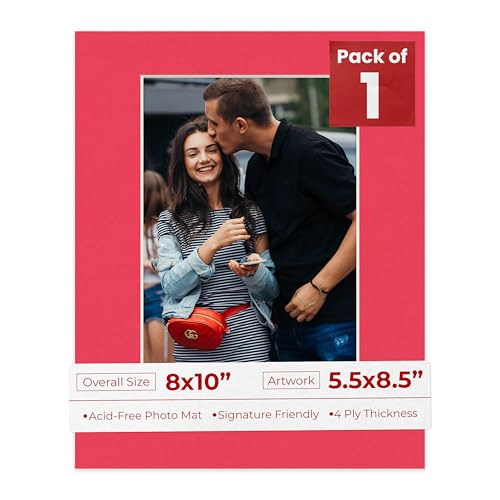 8x10 Mat Bevel Cut for 5.5x8.5 Photos