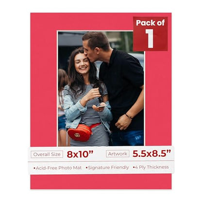8x10 Mat Bevel Cut for 5.5x8.5 Photos