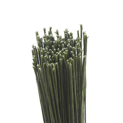 22 Gauge Dark Green Floral Wire Stem for Flower Arrangement Craft Supply
