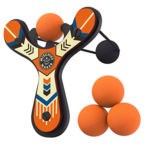 Mischief Maker® Wooden Slingshot for Kids with Soft Foam Balls (4 Count)