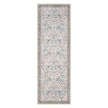 Boho Floral Birds 2x6 Kitchen Runner Rugs Non Skid Washable