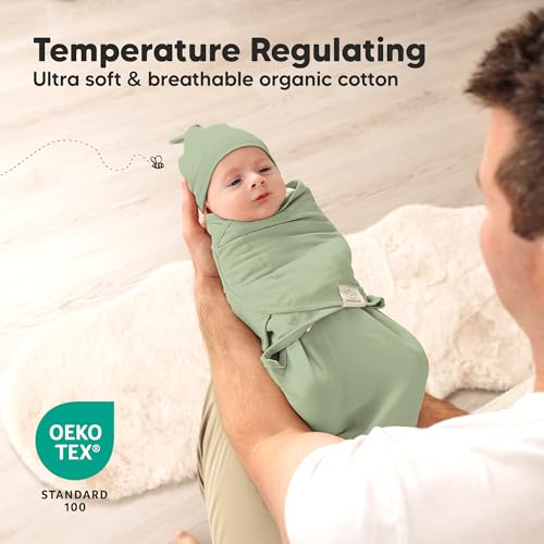 3pk Organic Swaddles for Newborns Girls
