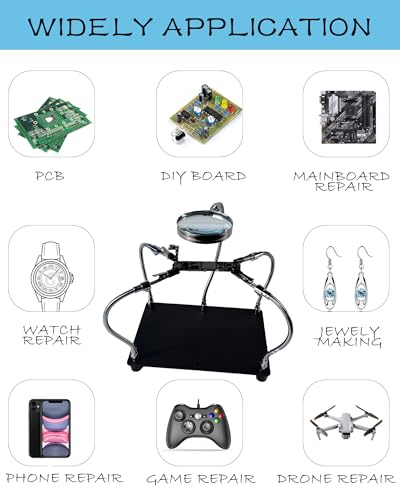 Helping Hands Soldering Station with Magnifying Glass