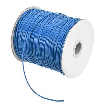 Waxed Cord 1.5mm Waxed Polyester Cord 175 Yard Wax String for Bracelet Making