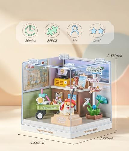 Puppy Tour Guide Travel Super Miniature House Kit