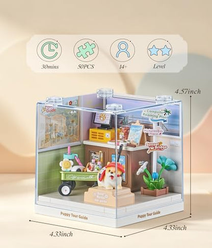 Puppy Tour Guide Travel Super Miniature House Kit
