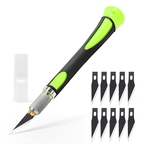 Precision Hobby Knife Set Utility Craft Knife Kit with 10PCS Blades for Art