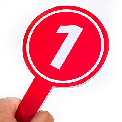 10Pcs Handheld Number Paddles 1