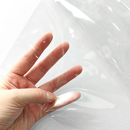 HYANG Transparent PVC Super Clear Holographic Vinyl Sheets 1 Roll 11.8''x47''