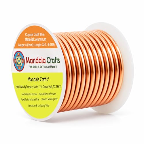 8 Gauge Anodized Aluminum Craft Wire for Jewelry Making