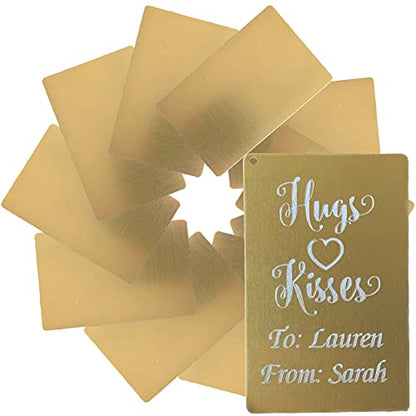 Metal Engraving Blanks for Etching w (10 Count)
