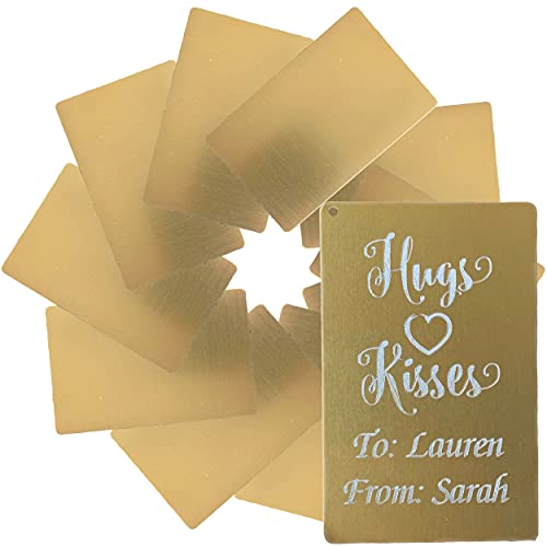 Metal Engraving Blanks for Etching w (10 Count)