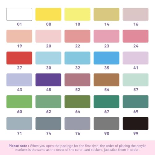 30 Colors Acrylic Paint Pens for Rock Painting