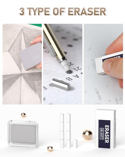 37PCS Gold Art Mechanical Pencil Set (6 Count)