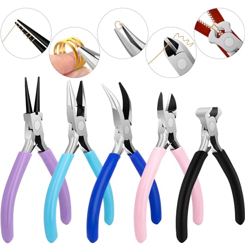 5 Pack Jewelry Pliers Tool Set (5 Count)