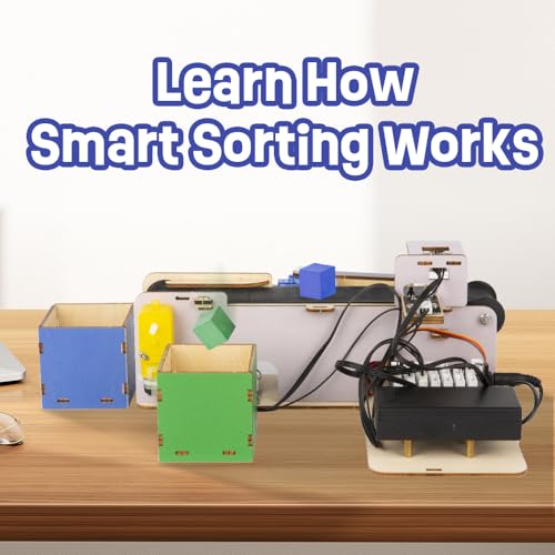 3-in-1 ESP32 IoT Control Smart Factory Starter Kit, Electronics Programming Kit Compatible with Arduino Scratch Online Tutorials, School DIY Education Solution Series STEAM Set for Teens 12+
