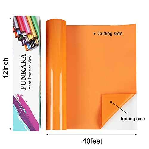 Orange Heat Transfer Vinyl Rolls