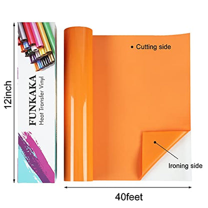 Orange Heat Transfer Vinyl Rolls