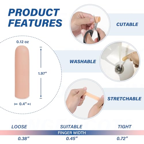 Gel Finger Cots Protectors (10 Count)