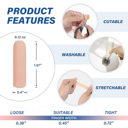 Gel Finger Cots Protectors (10 Count)