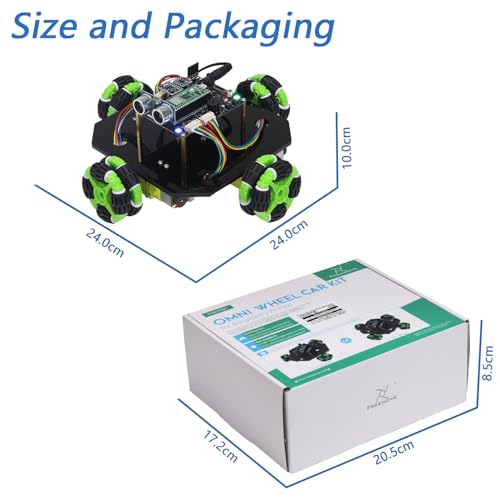 Omni Wheel Car Kit for Raspberry Pi Pico 2 W