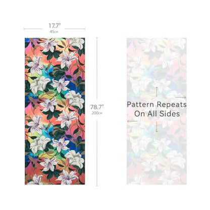 Stained Glass Window Film Floral Vintage Style 17.7in X 78.7in