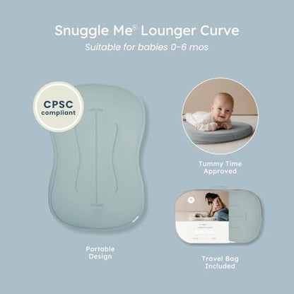 Organic Newborn Baby Infant Lounger Pillow & Travel Bag