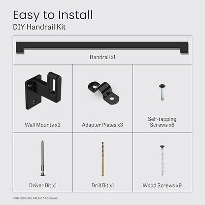 Modern Aluminum Handrail Complete DIY Kit