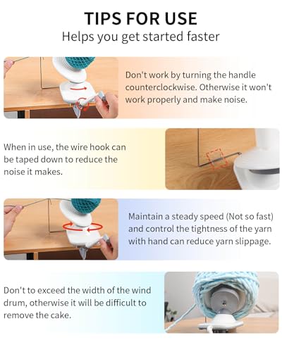 3.5 OZ Manual Yarn Cake Winder