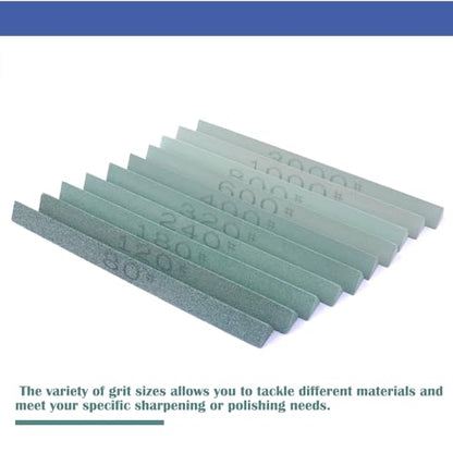 10pcs Triangular Sharpening Stone Sticks Set