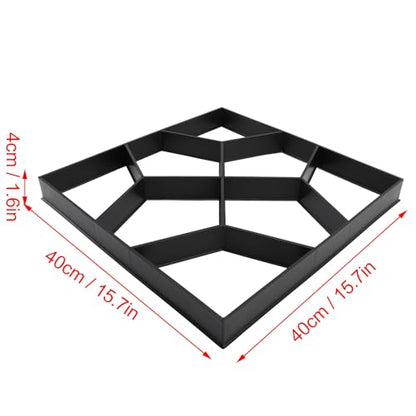 Walk Maker 15.7 Inch ABS Reusable Pavement Concrete Maker Stepping Stone Paver Kit for Lawn Garden Patio Backyard Walkways DIY Outdoor Projects Versatile Stone for Elegant Pa