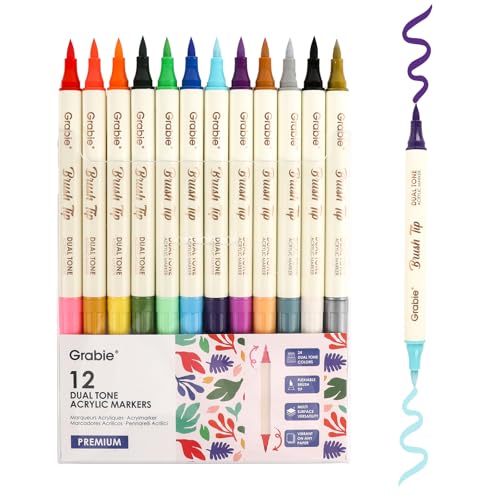 24 Color Acrylic Paint Markers