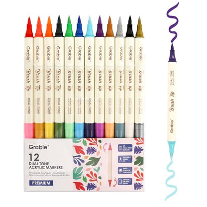 24 Color Acrylic Paint Markers
