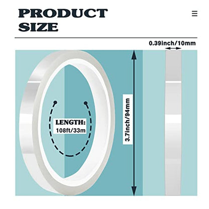 4 Rolls 10mm x33m (432 Foot)