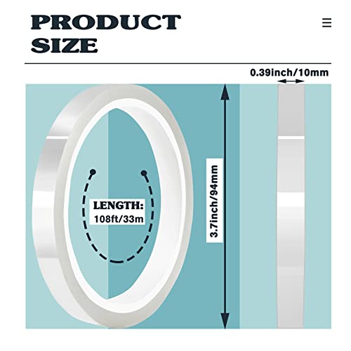 2 Rolls 10mm x33m (216 Foot)