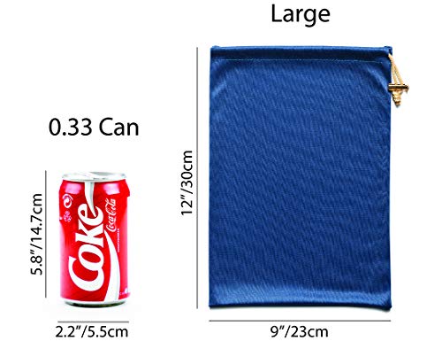 Set of 5 Microfiber Drawstring Storage Bags for Intimate Products