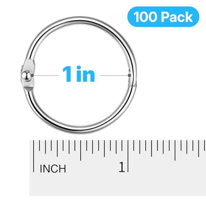 100 Pcs Binder Rings (100 Count)