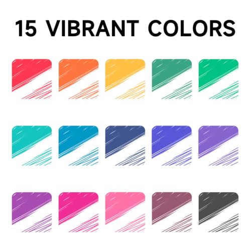 Erasable Gel Pens (15 Count)