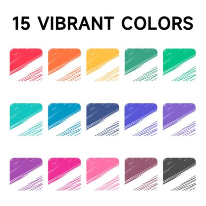 Erasable Gel Pens (15 Count)