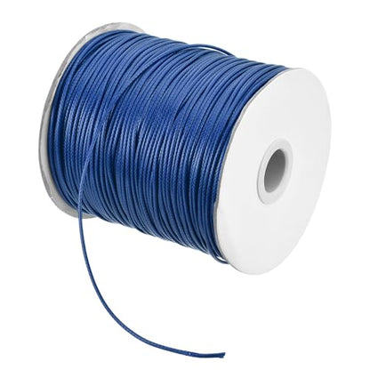 Waxed Cord 1.5mm Waxed Polyester Cord 175 Yard Wax String for Bracelet Making