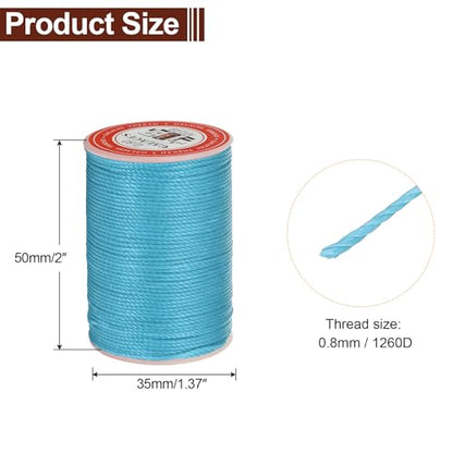 Leather Sewing Waxed Thread 0.8mm 60Yards