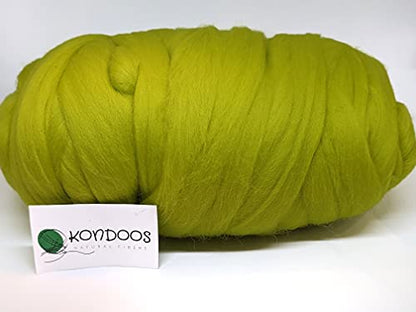 Colored Natural Wool roving (16 Ounce)