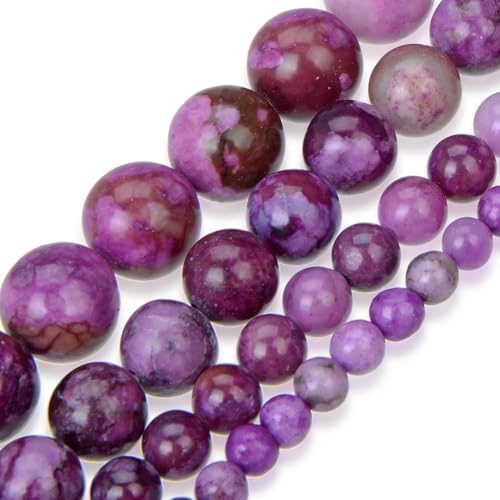 35pcs Adabele Natural Purple Sugilite Crystal Gemstone 10mm Round Beads (34 Count)