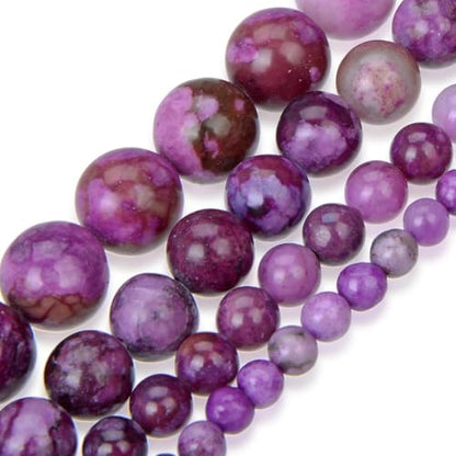 35pcs Adabele Natural Purple Sugilite Crystal Gemstone 10mm Round Beads (34 Count)