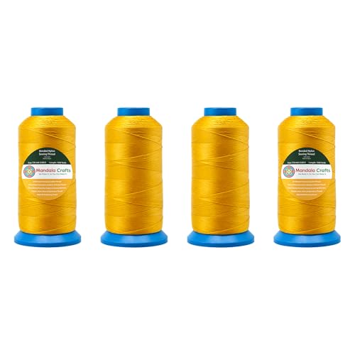 Size 69 210D T70 Gold Combo Bonded Nylon Thread (18000 Foot)