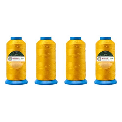 Size 69 210D T70 Gold Combo Bonded Nylon Thread (18000 Foot)