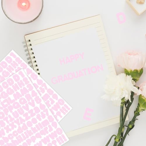 Pink Alphabet Stickers