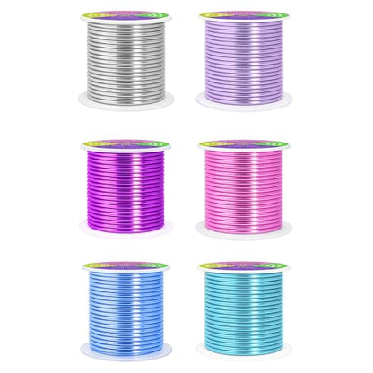 8 GA Turquoise Pink Assorted Anodized Aluminum Craft Wire