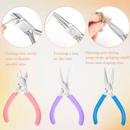 3 Pack Jewelry Pliers Set (3 Count)