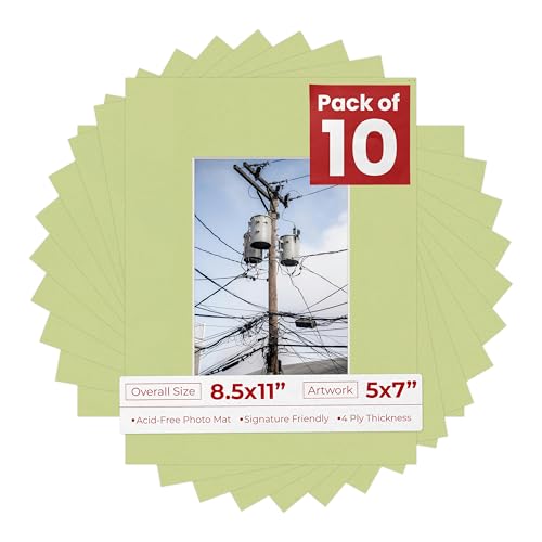 5x7 Mat for 8.5x11 Frame (10 Count)